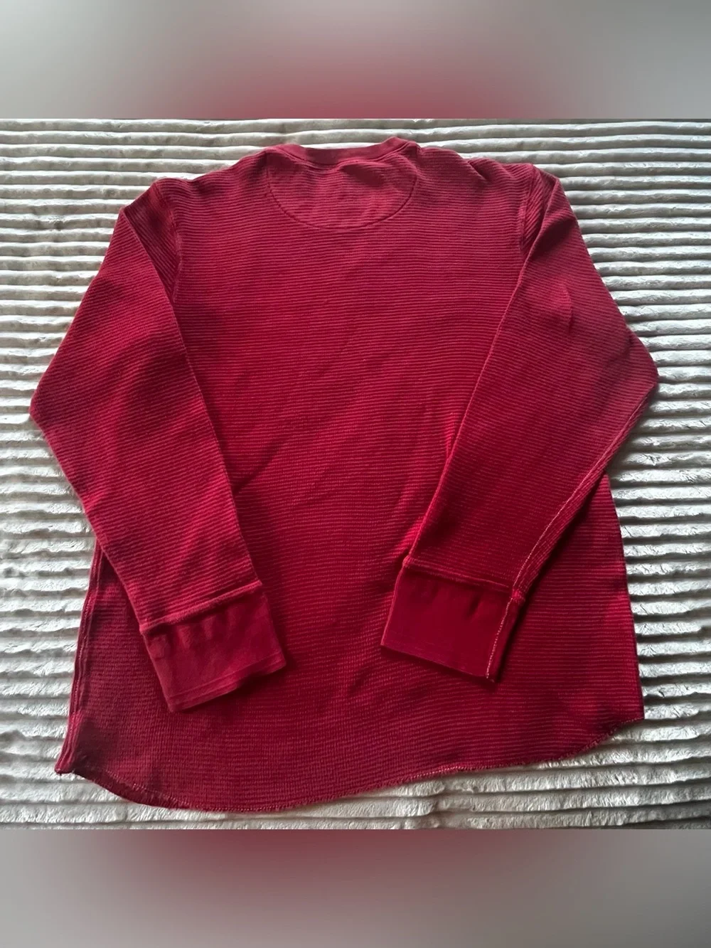 Vintage GAP red ribbed long sleeve shirt ♡